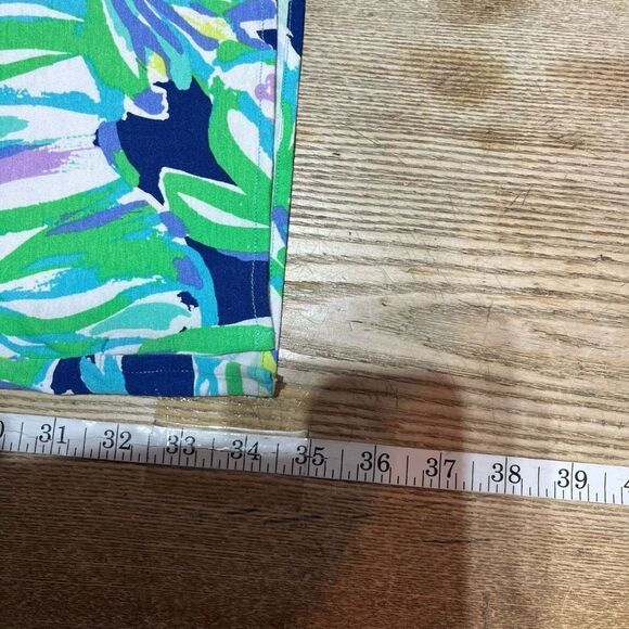 Lilly Pulitzer Women's Mini Dress Lindley Caftan Uptown Trunk Print Blue Small - Picture 6 of 9